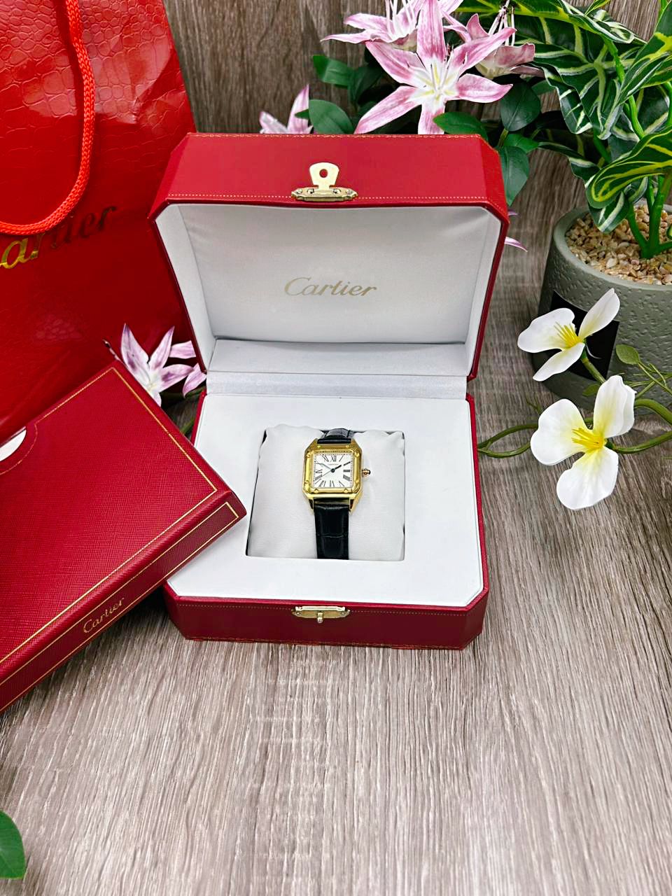 CRT Santos noir - MK WATCHES